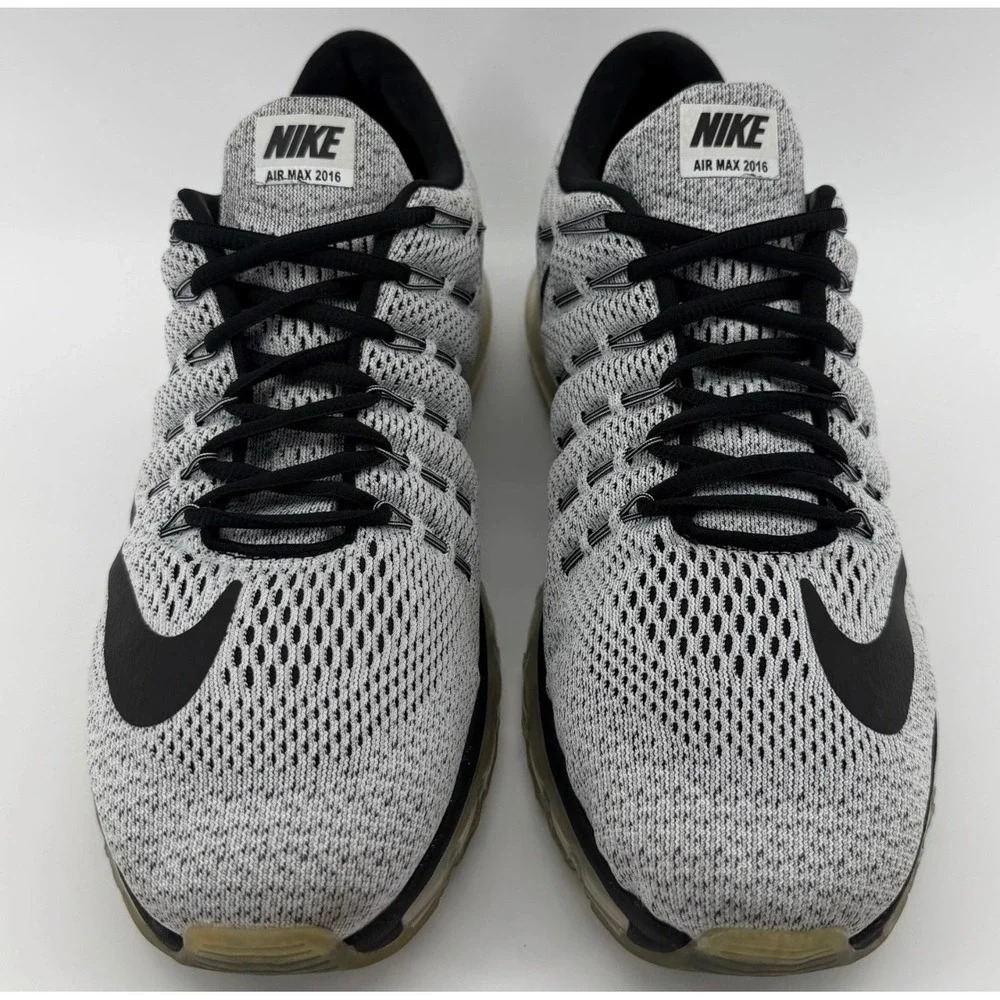 Nike Air Max 2016 Men Size 12 Grey Black White Running Athletic Shoes 806771-001